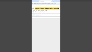 Check Uppercase or Lowercase in Python🐍 coding pythontutorial python [upl. by Dacia]