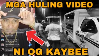 MGA HULING VIDEO NI JOMER GALICIA aka OG KAYBEE sikat na rapper na pinaslang sa Alabang [upl. by Koziara729]