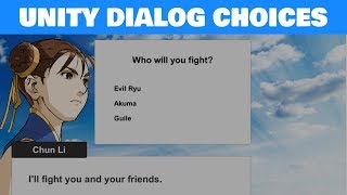 Unity Dialogue System Choices [upl. by Nostets921]