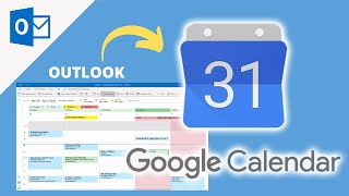 How to sync Outlook Calendar with Google Calendar  Google amp Microsoft Outlook Tutorial [upl. by Ecadnak]