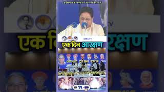 आरक्षण का कोटा एक दिनmayawatiji bhimtvsong news [upl. by Sheng]