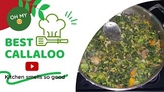 Steamed Callaloo From Tonys Farm [upl. by Aisetal]