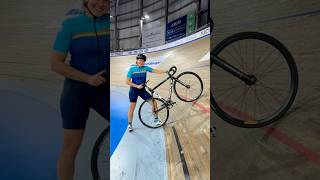 Have you ever ridden a bike with no brakes😂Velodrome cycling is very cool though 1010 experience [upl. by Neirrad]