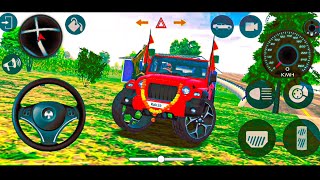 Modified Mahindra Thar Car Games Indian Cars Gadi Wala Game  Car Game Android Gameplay 2024 [upl. by Eivla]