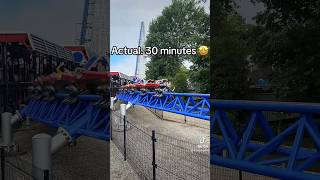 Predicted vs Actual Wait Times at Cedar Point cedarpoint rollercoaster [upl. by Kenn]