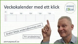 Veckokalender med ett klick [upl. by Yaner]