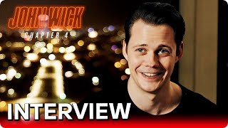 JOHN WICK CHAPTER 4 2023 Bill Skarsgård OnSet Interview [upl. by Marolda]