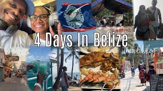 Travel vlog 24  4 Days In Belize  Great Food Fun Beautiful Beaches Island Hopping amp More [upl. by Lundberg]