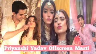 Behind the scenes of pandya store  Priyanshi Yadav Offscreen Masti  Pandya Store Upcoming Twist [upl. by Laved279]