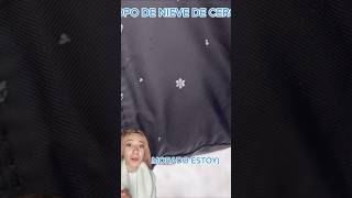 Viendo un copo de nieve de cerca ❄️😯 viral curiosidades snow [upl. by Rise]