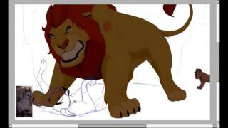 Kion to rescue  TLG speedpaint [upl. by Drida]