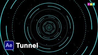 Tunnel Loop Animation in After Effects  Tutorial [upl. by Hartmunn]