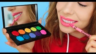 5 Ways To Turn Crayons Into Makeup  Julia Gilman [upl. by Lanam]