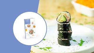 Keto Sushi met Bloemkoolrijst en Zalm  Protiplan Koolhydraatarm Dieet Recepten [upl. by Lanrev241]