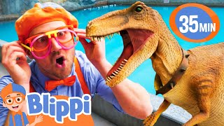 Blippi Meets Stanley The Dinosaur  BEST OF BLIPPI TOYS  Educational Videos for Kids [upl. by Brick]