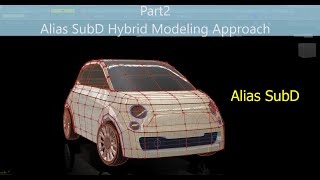 Alias SubD  Modeling Fiat500 part2 [upl. by Hulen]