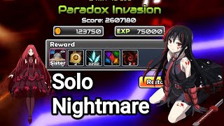 Anime world tower defense Paradox Invasion Solo Nightmare [upl. by Ruddie]