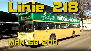 Busfahrt Linie 218 in Berlin im MAN SD 85 24032013 [upl. by Aniahs]