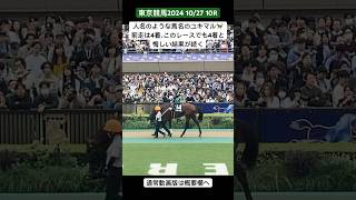 人名のような馬名のユキマル🐎前走は4着、このレースでも4着と悔しい結果が続く ゆきまる 雪丸 東京競馬場 [upl. by Launame828]