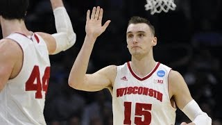 North Carolina vs Wisconsin Sam Dekker buzzerbeater [upl. by Gayner220]