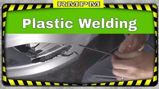 Plastic welding a car bumper [upl. by Aromat482]