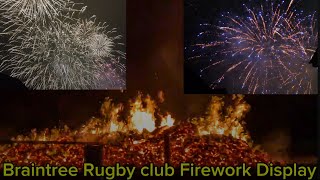 BRAINTREE RUGBY CLUB FIREWORK DISPLAY 2024 [upl. by Lednem284]