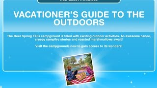 Sims Freeplay  Vacationers Guide To The Outdoors Quest [upl. by Kiran]