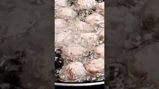 Frying Frozen Meatballs shortvideo viralshort asmr satisfayingsounds [upl. by Ltsyrk223]