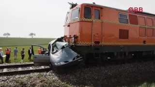 CrashSimulation Unfall an Eisenbahnkreuzung [upl. by Leuams839]