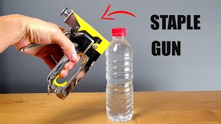 How to Use Manual Staple Gun  Best Crown Stapler for Upholstery and Fencing [upl. by Dnomde]