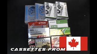 Unboxing A Mystery Cassette Package From Canada  Polaroid  Grundig  EQ Professional  Sony  TDK [upl. by Fante]