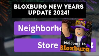 The Bloxburg New Years update for 2024 is out… ADDED CRAZY FIREWORK SHOW [upl. by Eybba]