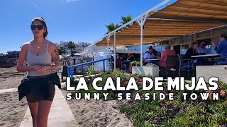 La Cala de Mijas Spain Sunny Seaside Town February 2024 Update  Costa del Sol  Málaga 4K [upl. by Marchak516]