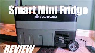 REVIEW AOBOSI X40K Portable Refrigerator  App Control Mini Fridge  Smart Freezer amp Cooler [upl. by Hegarty]