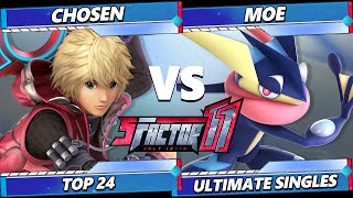 Pre S Factor 11  CHOSEN Shulk Pyra Mythra Vs Moe Greninja Smash Ultimate  SSBU [upl. by Cope485]