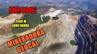 Drone Mavic Mini voa de Vau Novo até a mineradora Geocal Long Range de 2500m  Cajamar  SP [upl. by Beulah]