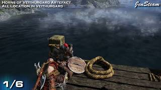 God of War All Artifacts in Veithurgard Region Horns of Veithurgard [upl. by Aisad]