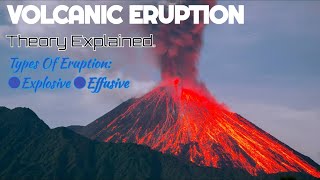 Volcanic Eruption  Types Of Eruption Explosive And Effusive  Theory Explained [upl. by Frisse]