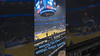 Waiting for the Orlando Magic game to begin orlandomagic basketball orlando sports [upl. by Ellenoj579]