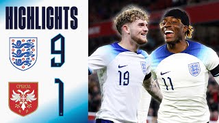 England U21 91 Serbia U21  Young Lions Put 9 Past Serbia  Highlights [upl. by Iarised]