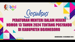 🔴LIVE SOSIALISASI PENTINGNYA PERAN POSYANDU DI BOJONEGORO I TH 2024 [upl. by Eelibuj]