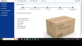 How to create a Kentex Cargo account add a receiver and generate a warehouse code [upl. by Denis]