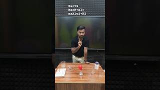 Reaction of aluminium and sodium hydroxide AlNaoH NaAlo2H2 Dark chemistry  short yt studio [upl. by Llevert]