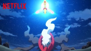 Cresselia amp Darkrai Battle 🌙 Pokémon Master Journeys  Netflix After School [upl. by Migeon]