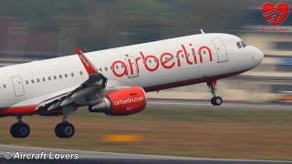 Sharklets Air Berlin A321 DABCL Takeoff  Germany BerlinTegel 190914 [upl. by Dasha35]