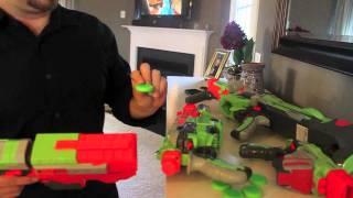 Nerf Vortex Vigilon Test Shots Video Review  The Toy Spy [upl. by Rebme]