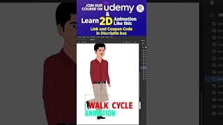 Walk cycle Animation adobesoftware 2dshortfilm walkcycle WalkAnimation [upl. by Nylasej]