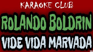 ROLANDO BOLDRIN  VIDE VIDA MARVADA  KARAOKÊ [upl. by Connie]