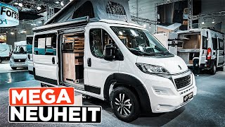 NEUER Kompakter 2023 Megamobil Mega City 540 mit Aufstelldach Caravan Salon [upl. by Ycak]