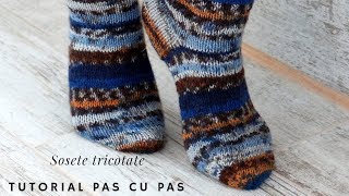 TUTORIAL PAS CU PAS Sosete tricotate [upl. by Philana959]